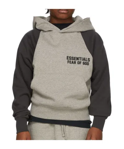 Essentials Spliced Hooded Hoodie In Nude