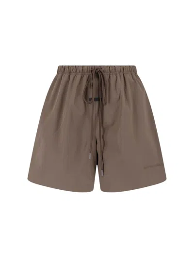 Essentials Sport Shorts In Brown