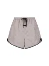 Essentials Check-pattern Drawstring Shorts In Blue