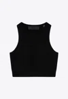 Essentials Sporty Black Honeycomb Tank Top In Black