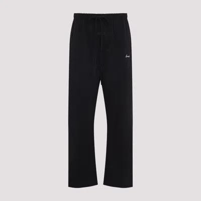 Essentials Sporty Nylon Relaxed Trackpant In Black