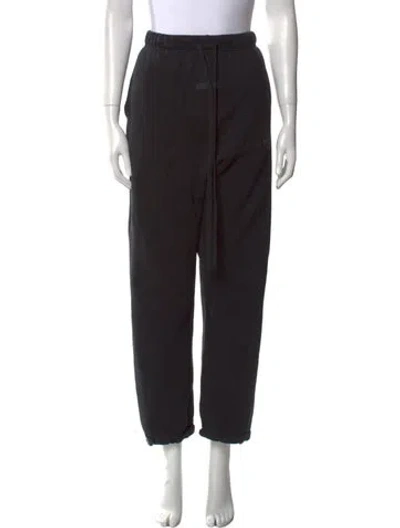 Pre-owned Essentials Straight Leg Pants In Black