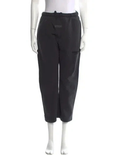 Pre-owned Essentials Straight Leg Pants In Black