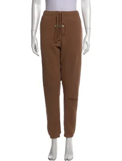 Pre-owned Essentials Straight Leg Pants In Brown