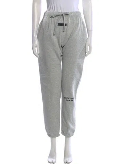 Pre-owned Essentials Straight Leg Pants In Gray