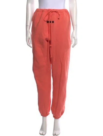 Pre-owned Essentials Straight Leg Pants In Pink