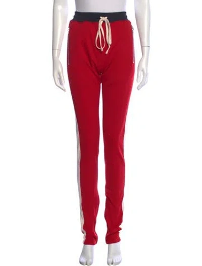 Pre-owned Essentials Straight Leg Pants In Red