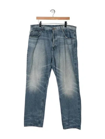 Pre-owned Essentials Straight-leg Jeans In Blue