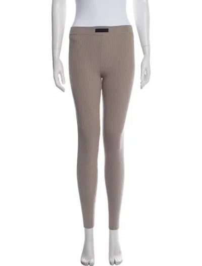 Pre-owned Essentials Striped Skinny Leg Pants In Neutral