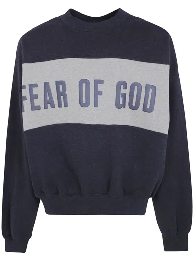 Essentials Sweater Cropped Relaxed "cropped Relaxed Panell In Black
