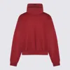 Essentials Sweaters Crimson In Burgundy