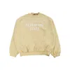 Essentials Logo-print Sweatshirt In Yellow