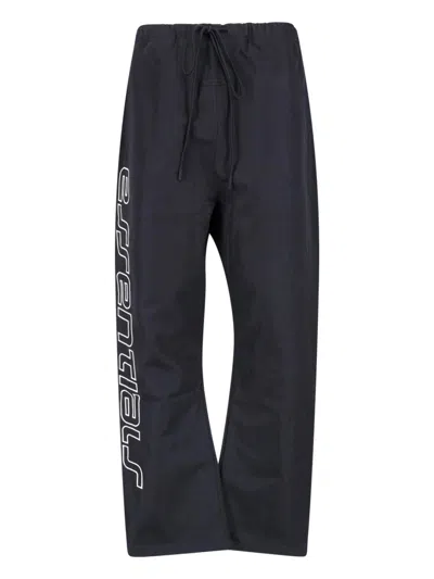 Essentials Sweatpants Logo In Black