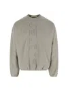Essentials Active Trace Logo-embossed Sweatshirt In Gray