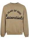 Essentials Logo-print Oversized Sweater In Neutral