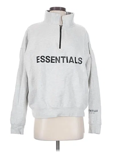 Pre-owned Essentials Sweatshirt In Silver