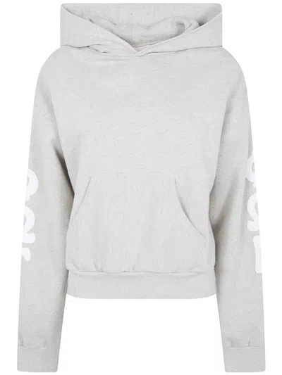 Essentials Sweatshirt With Hood "90's Fleece Hoodie" In White