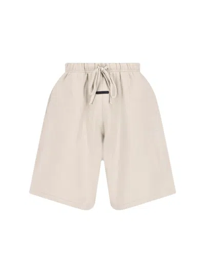 Essentials Sweatshorts "active Trace" In Neutral