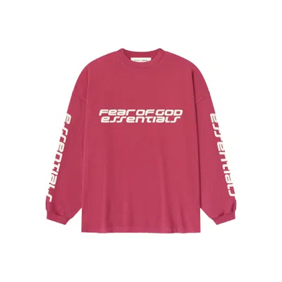 Essentials T Shirts Red In Pink