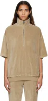 Essentials Turtleneck Relaxed-fit Cotton-blend Sweatshirt In Oak