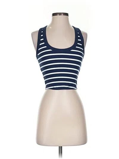 Pre-owned Essentials Tank Top Blue Halter Neckline Tops