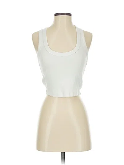 Pre-owned Essentials Tank Top Ivory Halter Neckline Tops In White