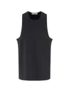 Essentials Gray Signature Essential Tank Top In Black