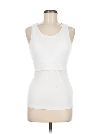 Pre-owned Essentials Tank Top White Halter Neckline Tops