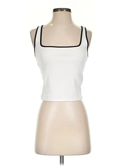 Pre-owned Essentials Tank Top White Square Neckline Tops
