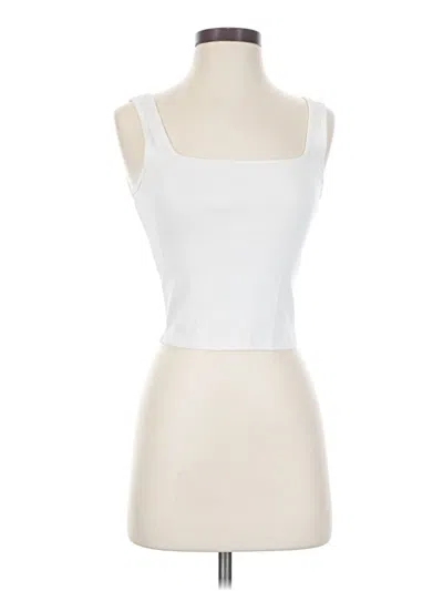 Pre-owned Essentials Tank Top White Strapless Neckline Tops