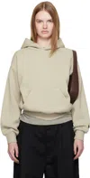 Essentials Womens Abbey Stone Embossed-branding Classic-fit Cotton-blend Hoody Xs In Gray