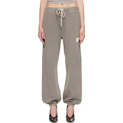 Essentials Taupe Classic Fleece Sweatpants In Gray
