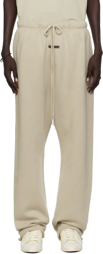 ESSENTIALS TAUPE RELAXED FLEECE SWEATPANTS
