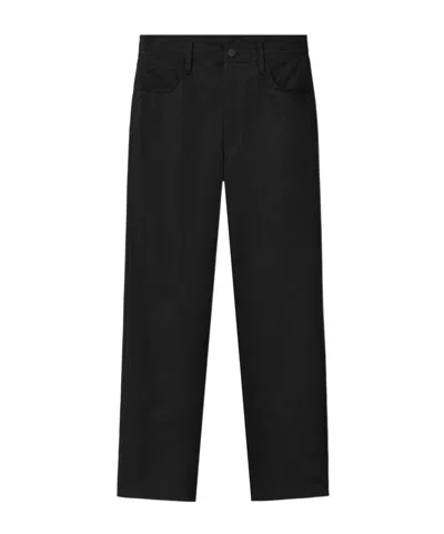 Essentials Textured Nylon Five-pocket Pants In Black