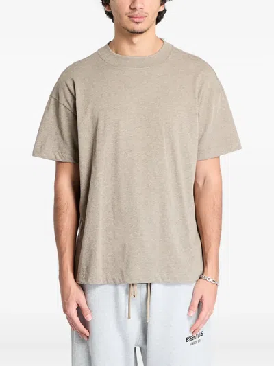 Essentials Three-pack Short-sleeve T-shirt In Brown
