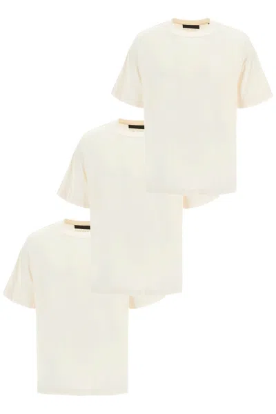 Essentials Three-pack T-shirts In Neutro