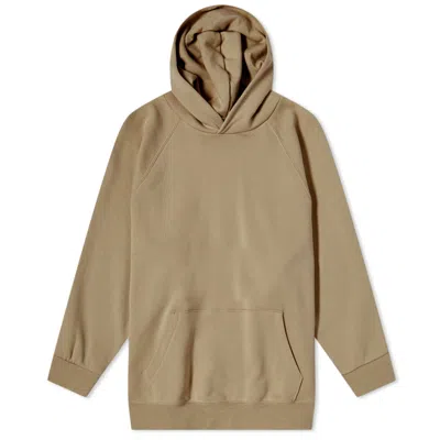 Essentials Three-quarter Sleeves Oversized Hoodie In Nude