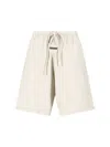 Essentials 'timber' Track Shorts In White