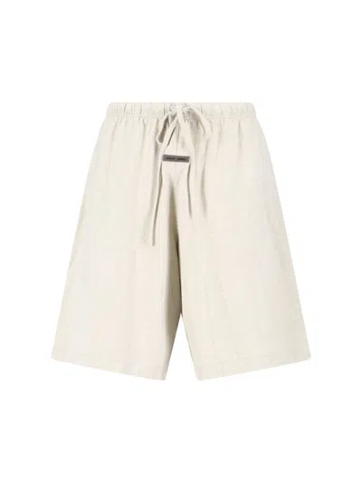 Essentials 'timber' Track Shorts In White