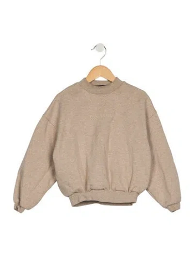 Pre-owned Essentials Babies' Toddler Boys Branded Pattern Printed Sweatshirt In Neutrals