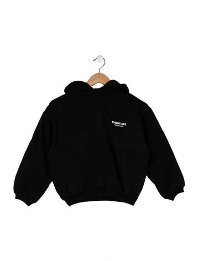 Pre-owned Essentials Babies' Toddler Boys Hooded Branded Sweatshirt In Black