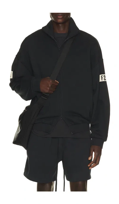 Essentials Track Jacket In 复古黑色