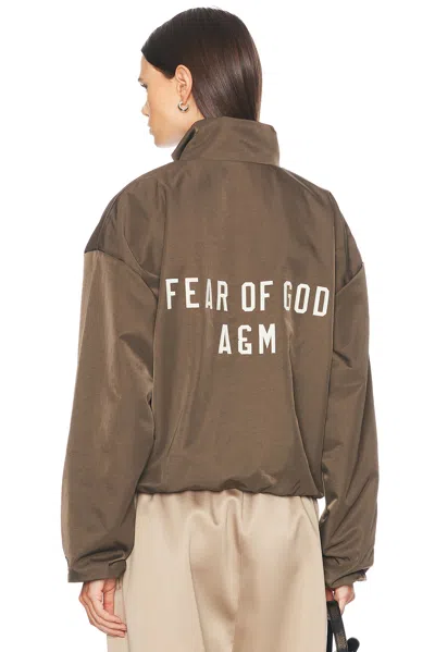 Essentials Track Jacket In Brown