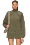 Essentials Ripstop Track Jacket In Military