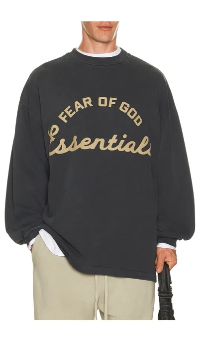 Essentials Training 90's Long Sleeve Tee In Black