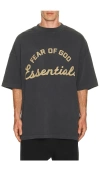 Essentials Training 90's Short Sleeve Tee In Gray