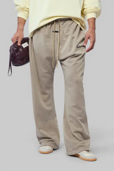 Essentials Training Classic Fit Flare Sweatpant In Beige