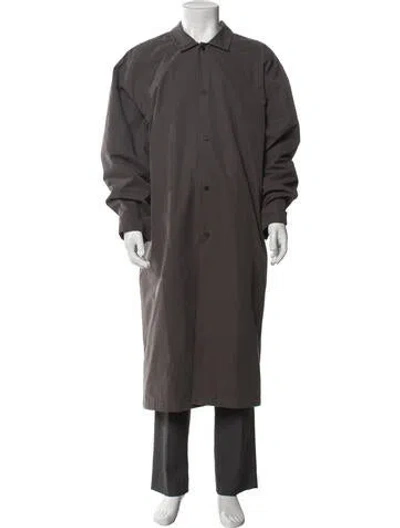 Pre-owned Essentials Trench Coat In Gray