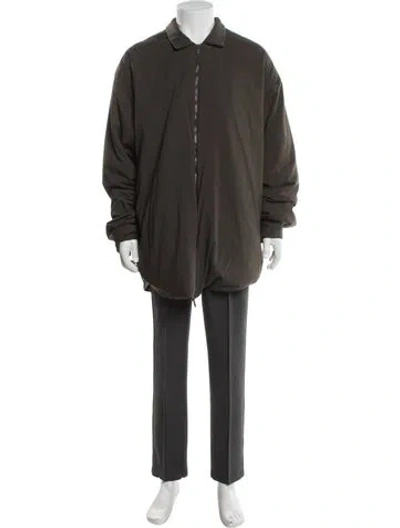 Pre-owned Essentials Trench Coat In Green