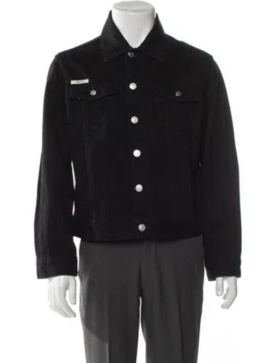Pre-owned Essentials Trucker Jacket In Black
